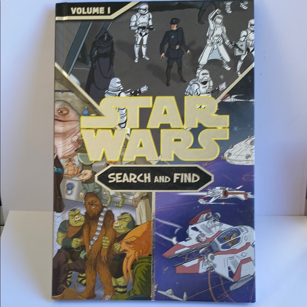 🤑3/$15🤑 Star Wars Search and Find Book - Black, White, Yellow